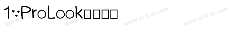 1 ProLook字体转换